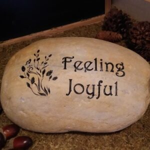 Personalized Engraved River Rocks with positive quote