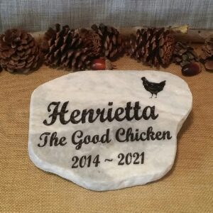 Pet Grave Marker in Granite Stone for Henrietta